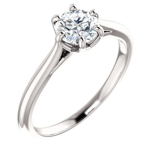 Lab Grown Diamond Solitaire Engagement Ring with 0.75 Carat Diamond  (semi-set)