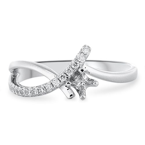 Designer Engagement Ring Setting (semi-set)