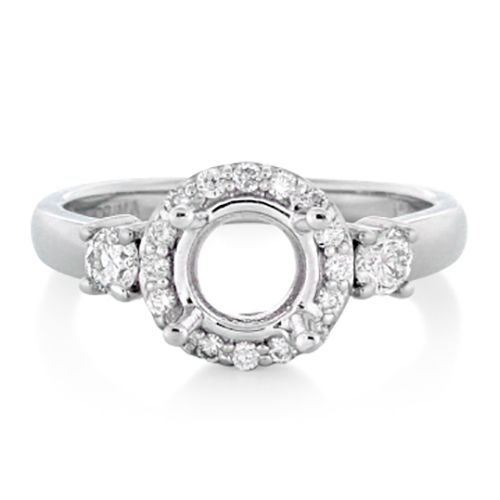 Diamond Engagement Ring Setting (semi-set)