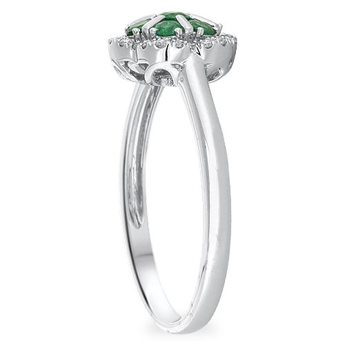 Emerald and Diamond Fashion Ring