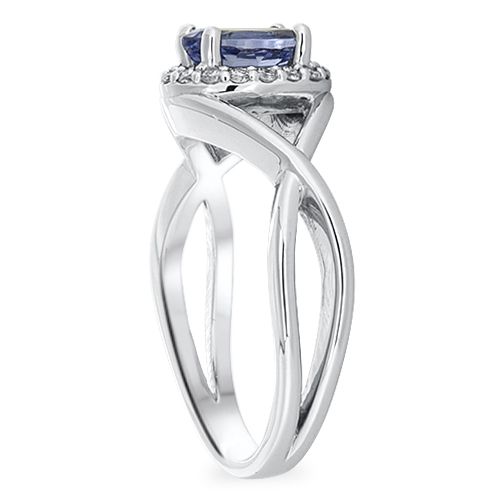 Tanzenite & Diamond Fashion Ring