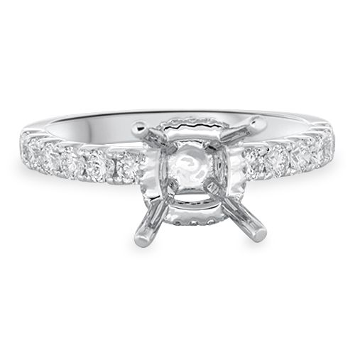 Pavé Engagement Ring Setting (semi-set)