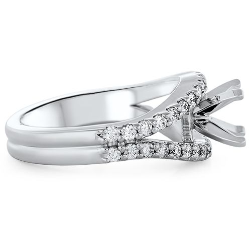 Modern Split Shank Engagement Ring Setting (semi-set)