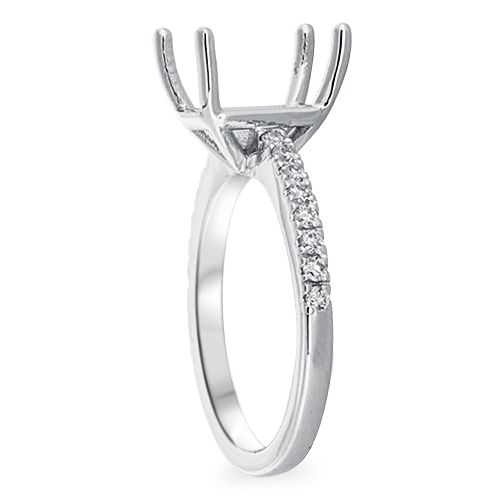 Pavé Engagement Ring Setting (semi-set)