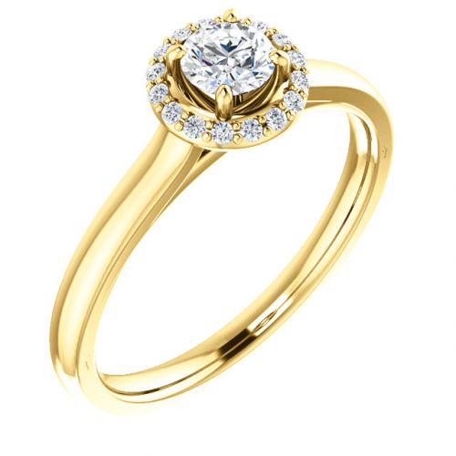 0.25ct Diamond Halo Engagement Ring