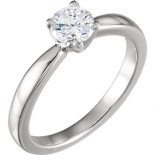 0.5ct Round Diamond Solitaire Engagement Ring