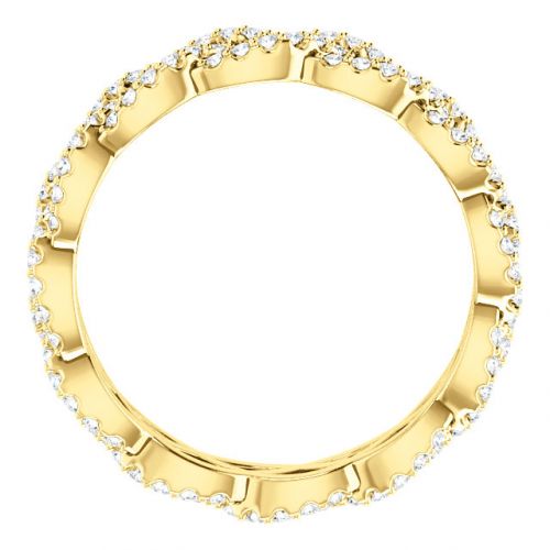 Intertwined Diamond Eternity Band