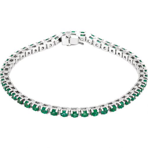 Emerald Line Bracelet, 7