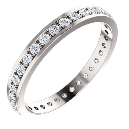 Flat Edge Diamond Eternity Band