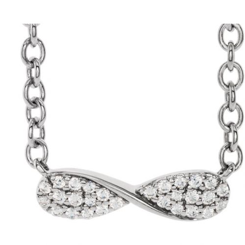 Infinity Inspired Diamond Necklace