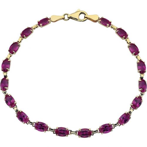 Lab-Grown Ruby Bracelet, 7