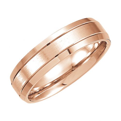 Men's Carved Wedding Band, 6mm