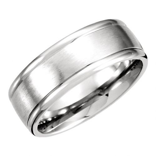 Men's Carved Wedding Band, 8mm