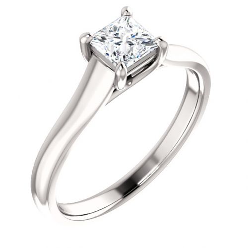 O.5ct Princess Cut Diamond Engagement Ring
