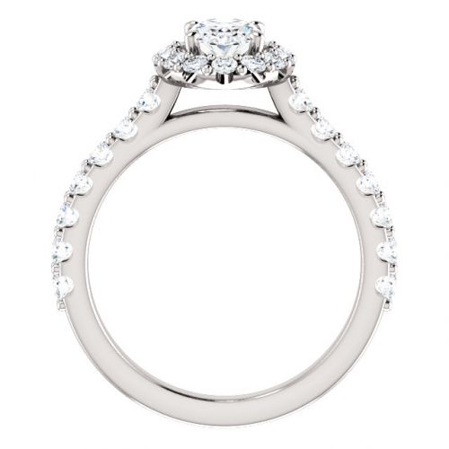 1.00ct Diamond Halo Engagement Ring