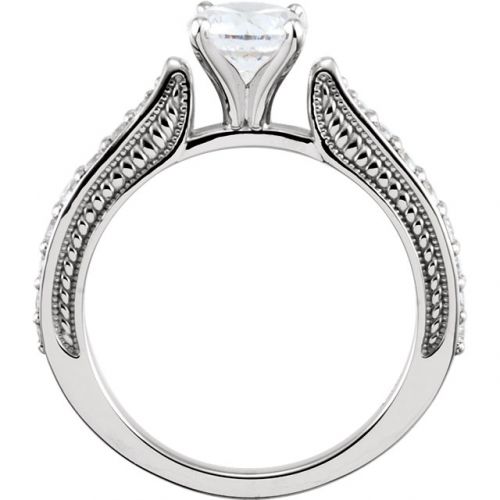 1.00ct Diamond Vintage Inspired Engagement Ring