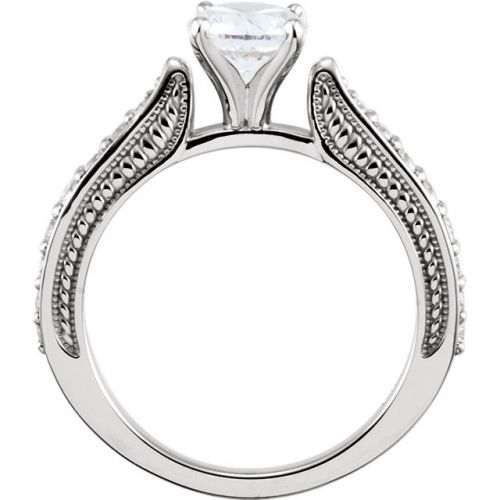 1.00ct Diamond Vintage Inspired Engagement Ring