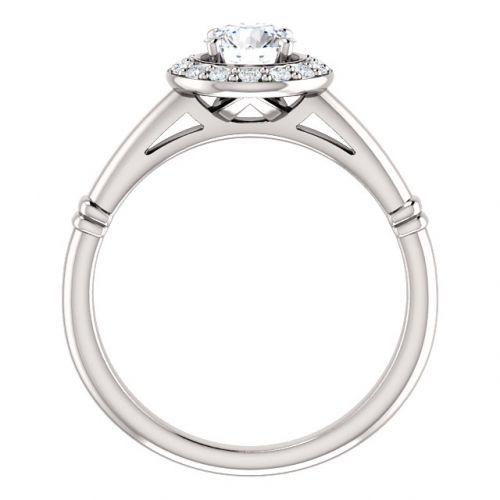 Halo Diamond Engagement Ring, 0.5ct