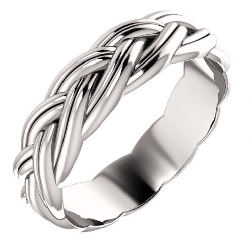 Sculptural Inspired Men's Wedding Band