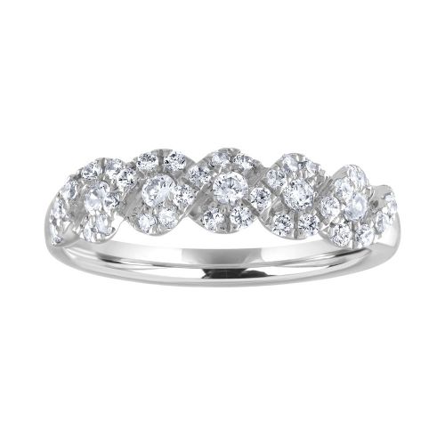 Diamond Twisting Vine Anniversary Band