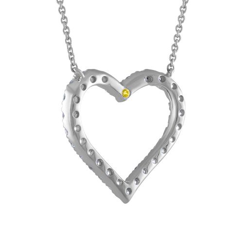 Diamond Open Heart Necklace