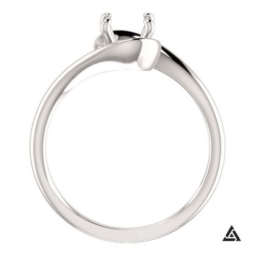 Modern Solitaire Engagement Ring Setting