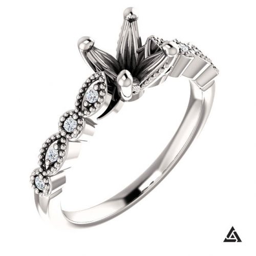 Vintage Inspired Engagement Ring Setting