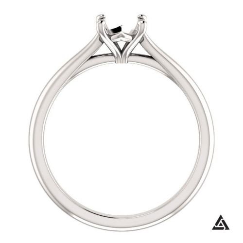 Modern Solitaire Engagement Ring Mounting
