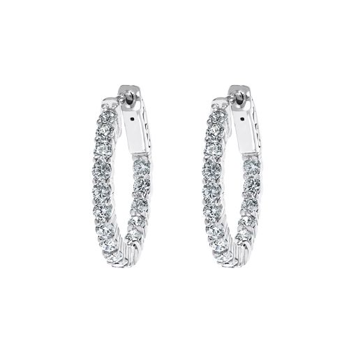 Diamond Hoop Earrings, 1.00ct.tw