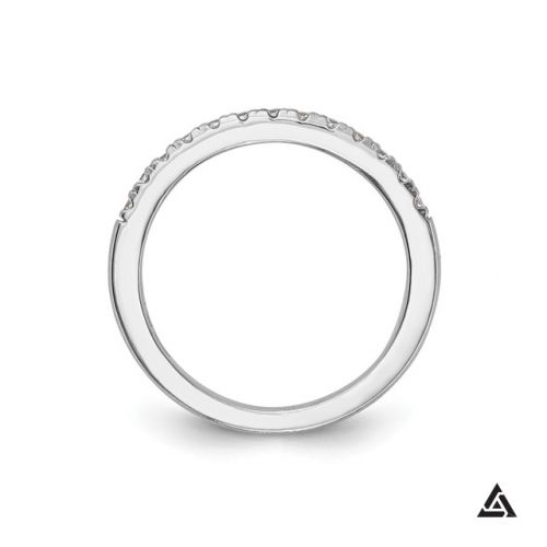 Diamond Wedding Band, 14k White Gold